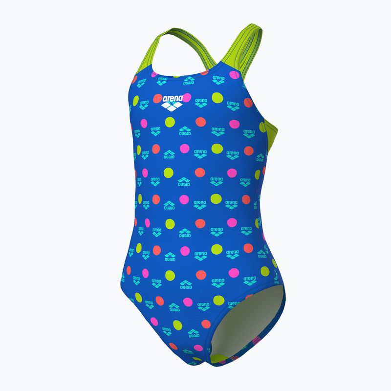 Costum de baie întreg pentru copii arena Multiple Dot Swim Pro Back multi blue/artic lime 4