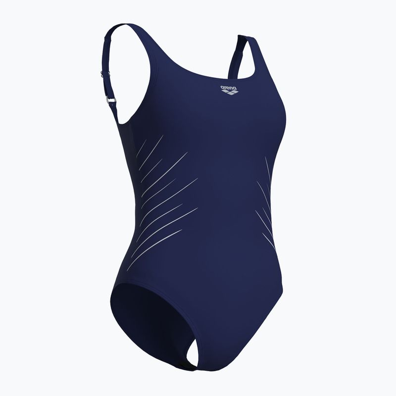 Costum de baie întreg pentru femei arena Isa Squared Back navy/ice 3