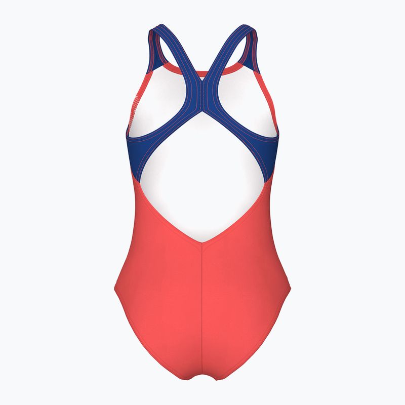 Costum de baie întreg pentru copii arena Graphic V Back calypso coral/royal 2