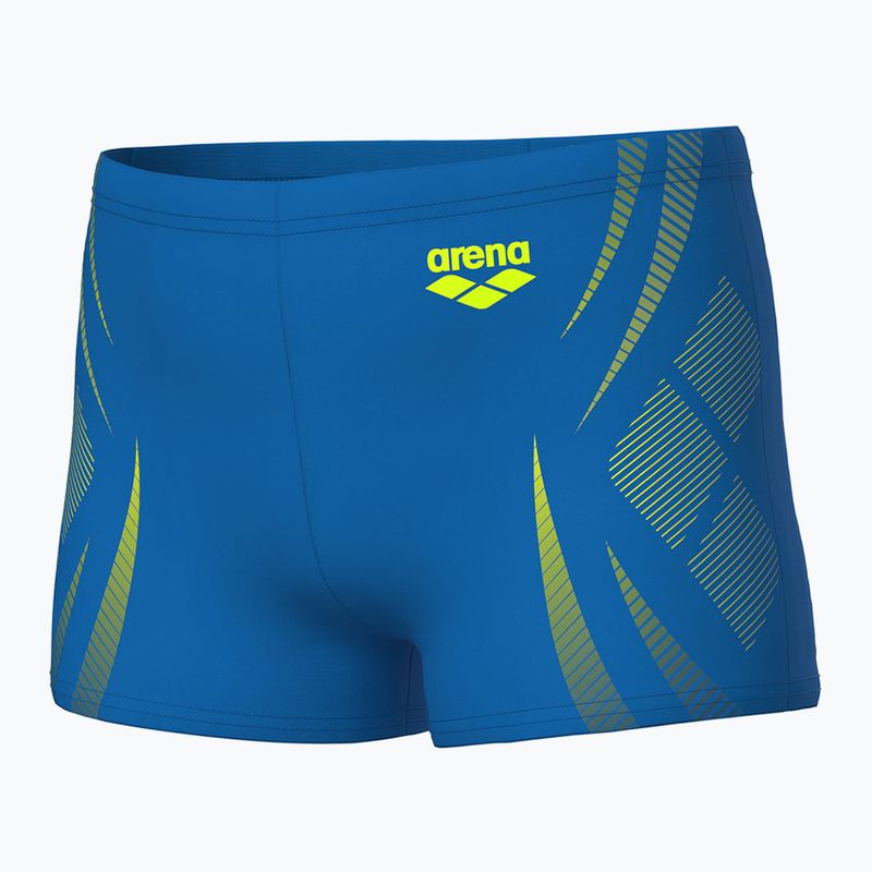 Boxeri de baie pentru copii arena Poseidonia Swim Short blue river/artic lime 3