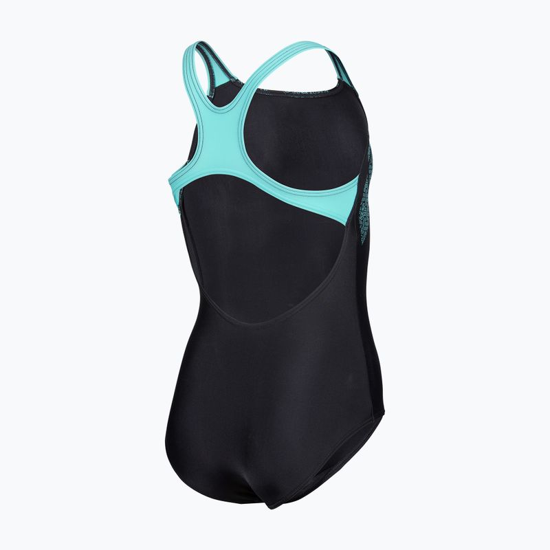 Costum de baie întreg pentru copii arena Kikko Swim Pro Back black/water 4