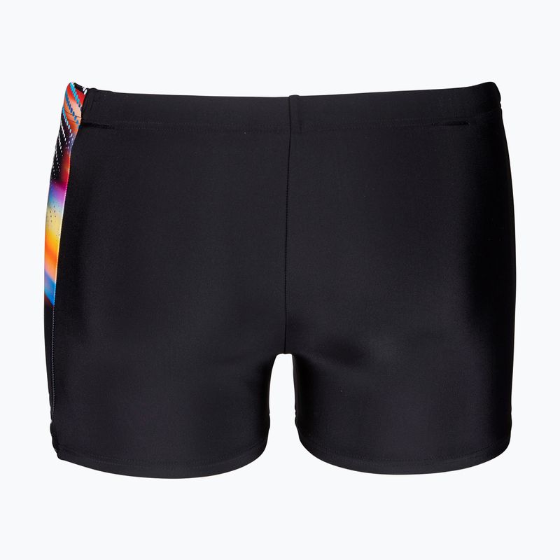 Boxeri de înot Arena Lit Logo Swim Short black/multi 2