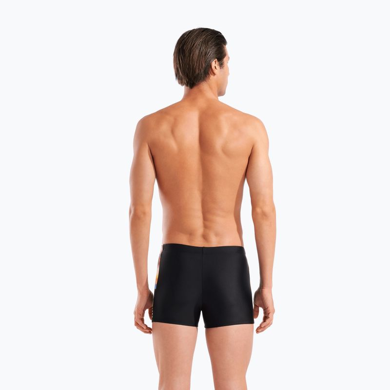 Boxeri de înot Arena Lit Logo Swim Short black/multi 7