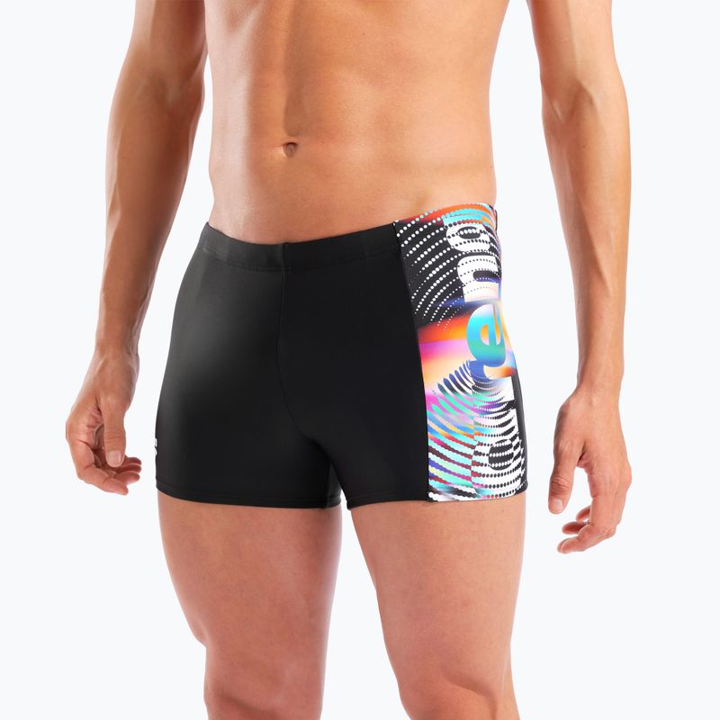 Boxeri de înot Arena Lit Logo Swim Short black/multi 8