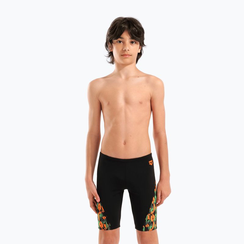 Jammere de înot pentru copii arena Print Swim black/orange multi 5