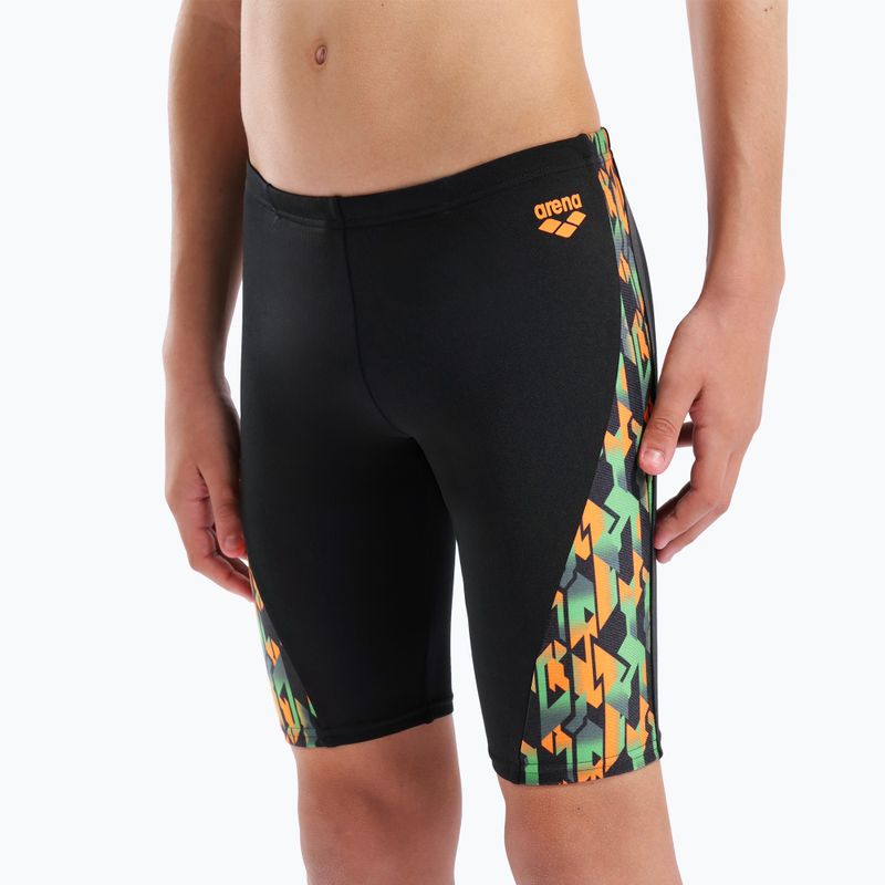 Jammere de înot pentru copii arena Print Swim black/orange multi 8