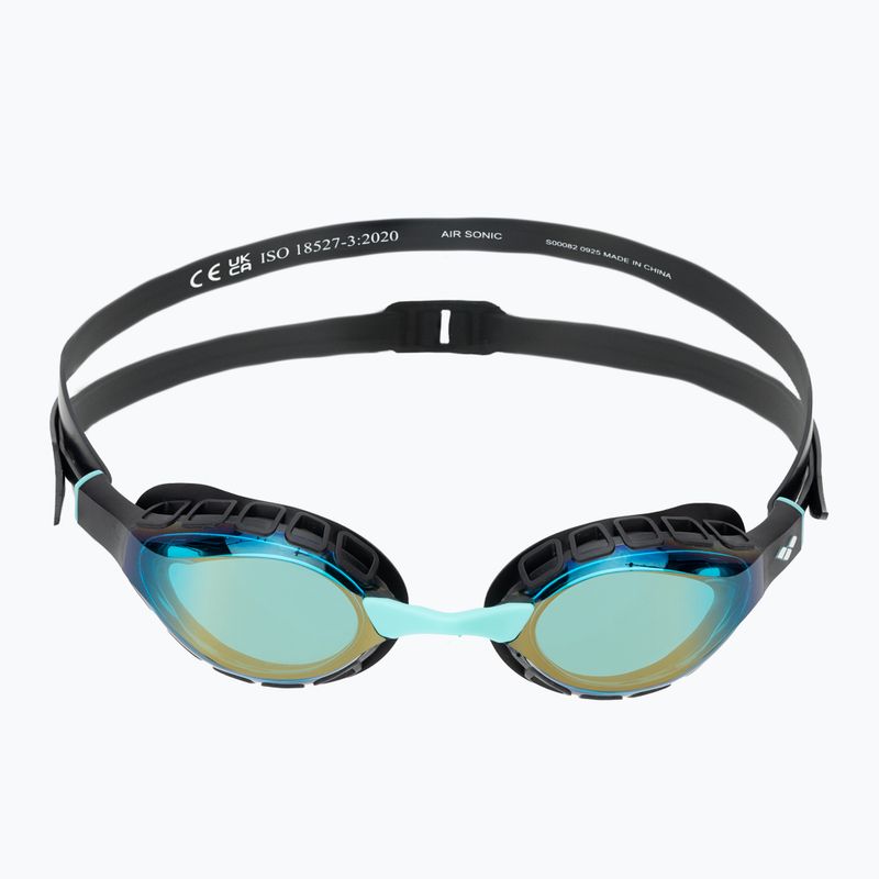Ochelari de înot arena Air Sonic Mirror aqua/black 2
