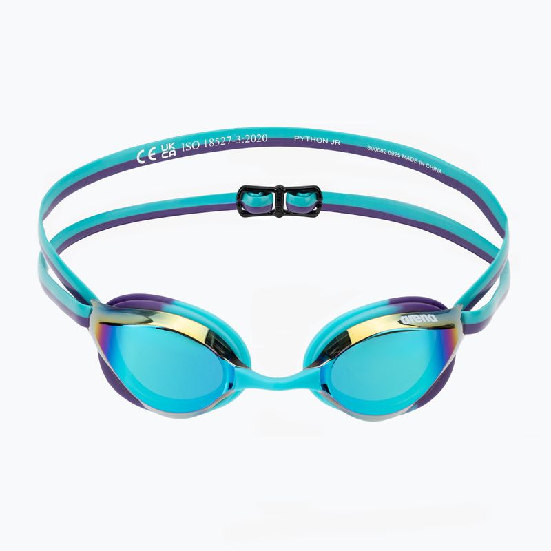 Ochelari de înot pentru copii arena Python Mirror Jr emerald/peacock/plum 2