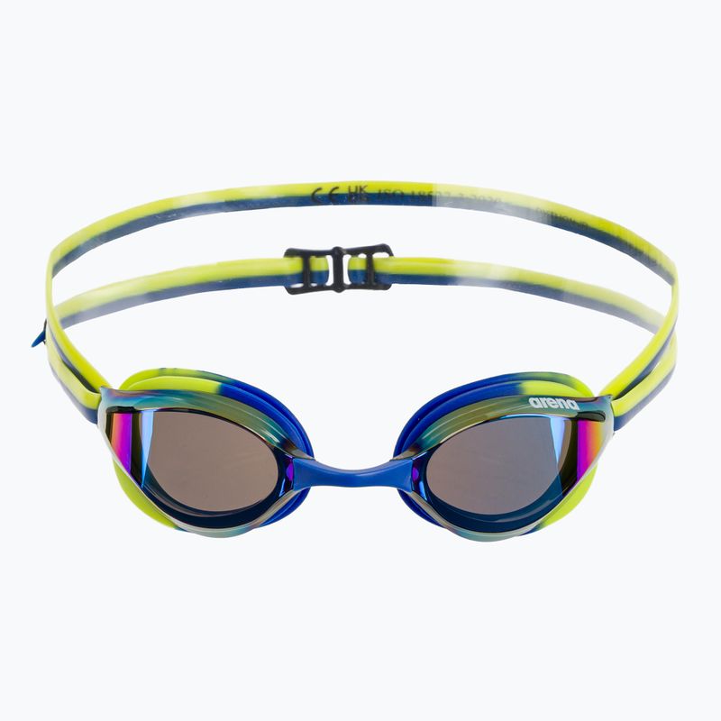 Ochelari de înot pentru copii arena Python Mirror Jr blue/blue/lime 2