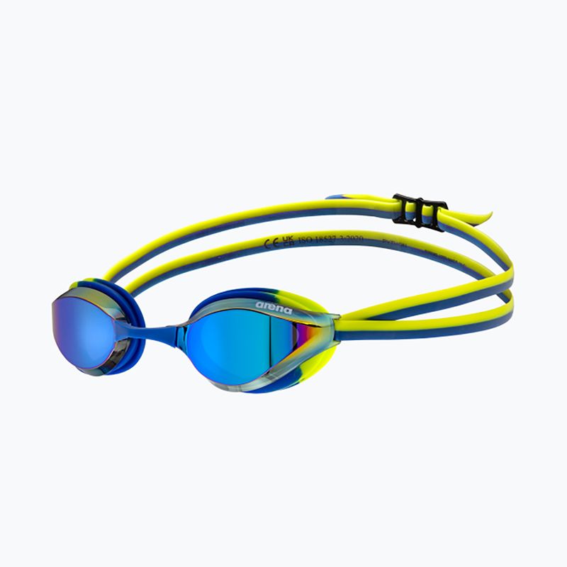 Ochelari de înot pentru copii arena Python Mirror Jr blue/blue/lime 5