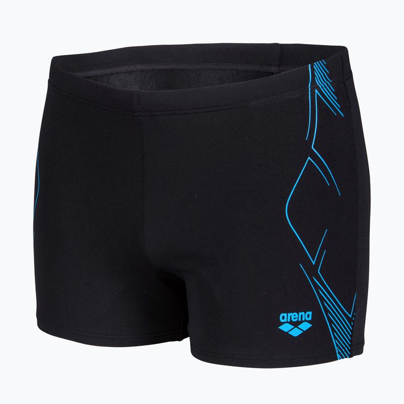 Boxeri de înot pentru bărbați arena Graphic Swim Short black/turquoise 3
