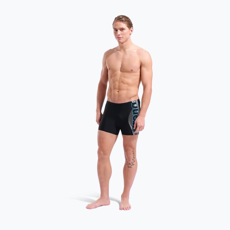 Boxeri de înot pentru bărbați arena Basic Swim Short black/turquoise 6