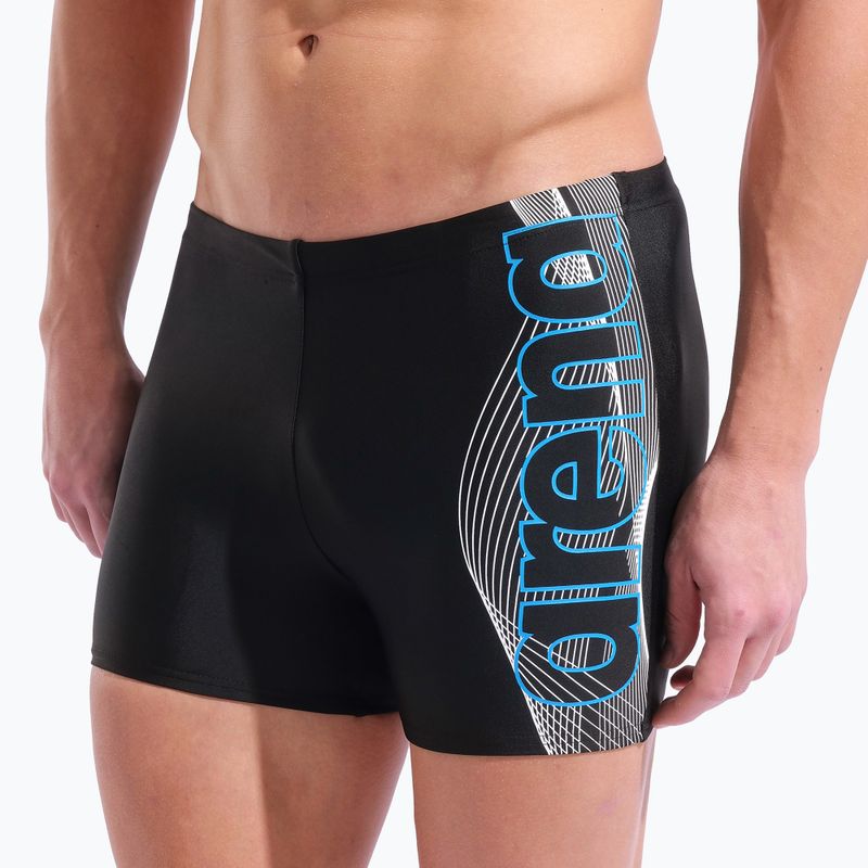 Boxeri de înot pentru bărbați arena Basic Swim Short black/turquoise 8