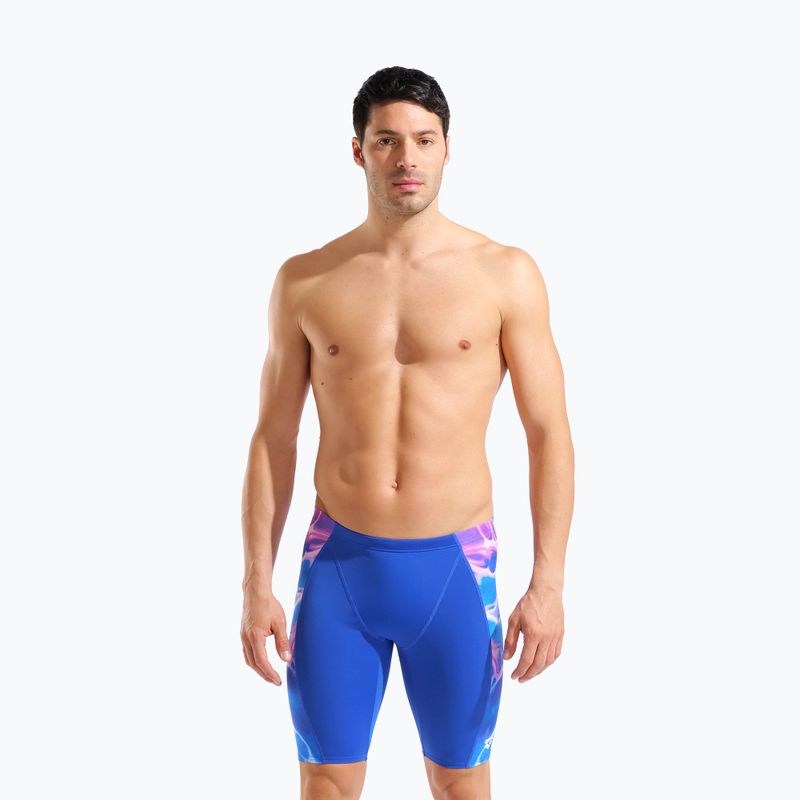 Jammer-uri de înot pentru bărbați arena Earth Swim Jammer neon blue/neon blue multi 5