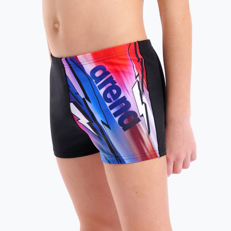 Boxeri de baie pentru băieți arena Loud Swim Short black/multi 4