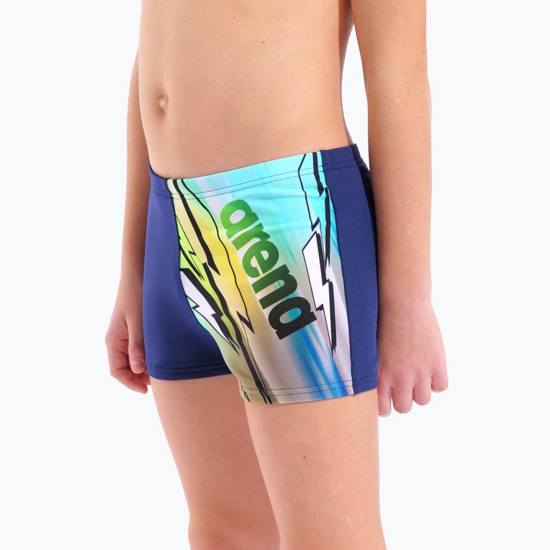 Boxeri de baie pentru băieți arena Loud Swim Short navy/multi 4