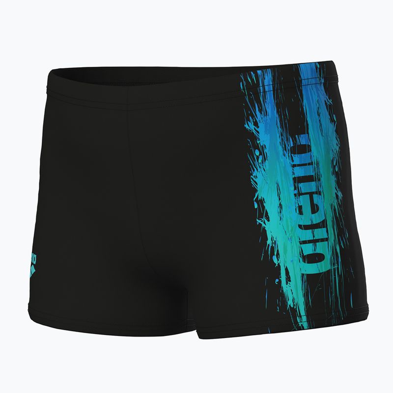 Boxeri de baie pentru băieți arena Loud Swim Short black/black multi 3