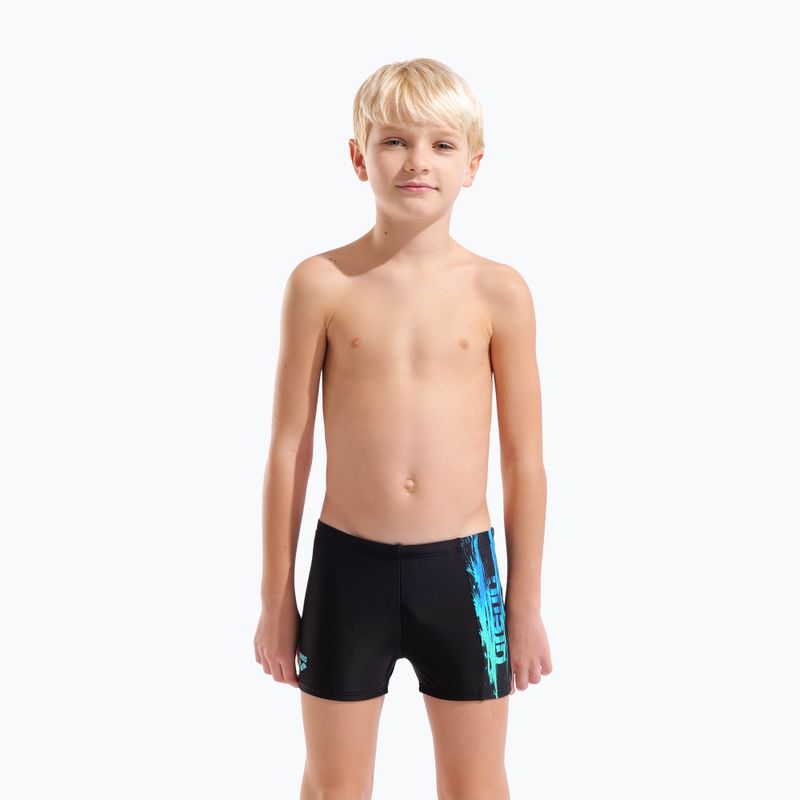Boxeri de baie pentru băieți arena Loud Swim Short black/black multi 5