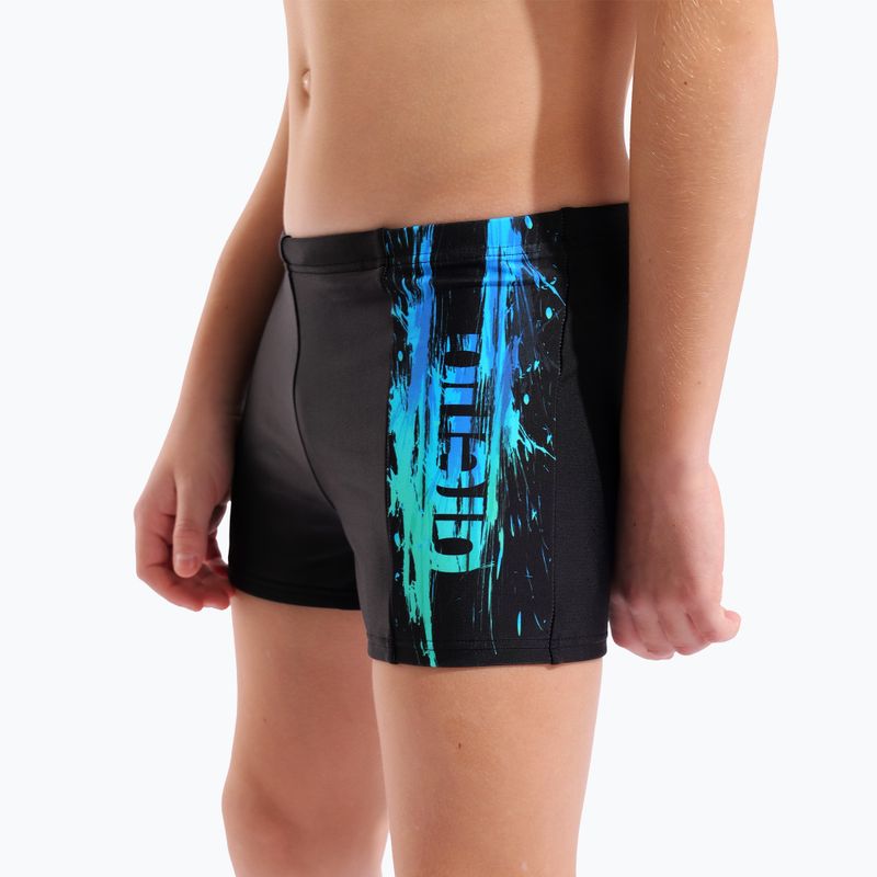 Boxeri de baie pentru băieți arena Loud Swim Short black/black multi 8