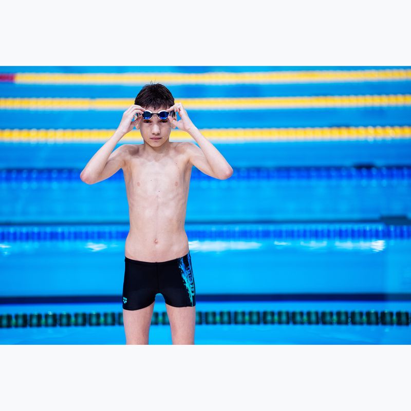 Boxeri de baie pentru băieți arena Loud Swim Short black/black multi 11