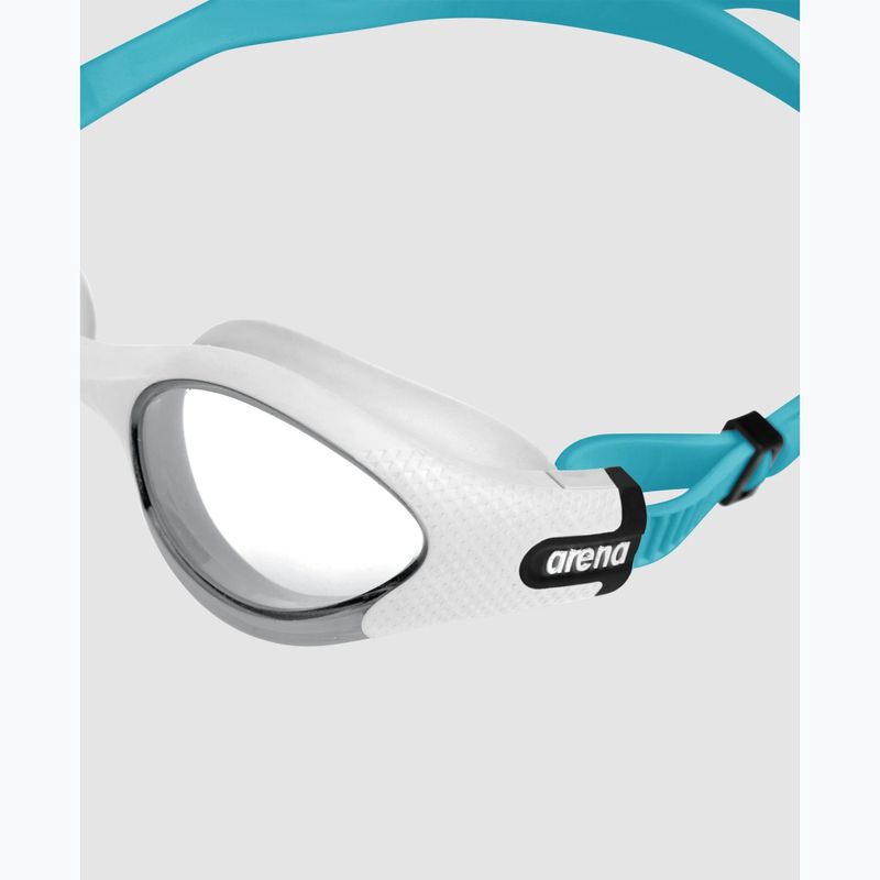 Ochelari de înot pentru copii Arena The One Plus clear/white/turquoise 5