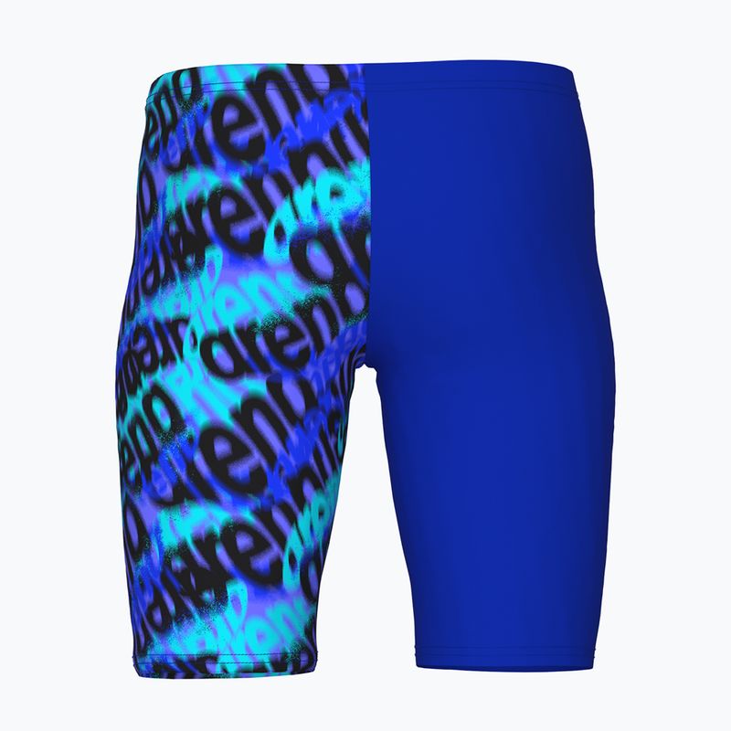 Jammer-uri de baie pentru copii arena Crowded Swim Jammer neon blue/neon blue multi 2