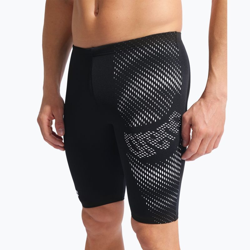 Jammer-uri de înot pentru bărbați arena Distortion Swim Jammer black/white 4
