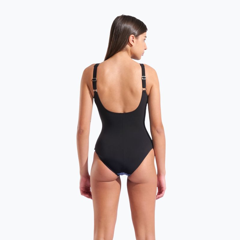Costum de baie întreg pentru femei arena Sonia U Back black multi/black 3