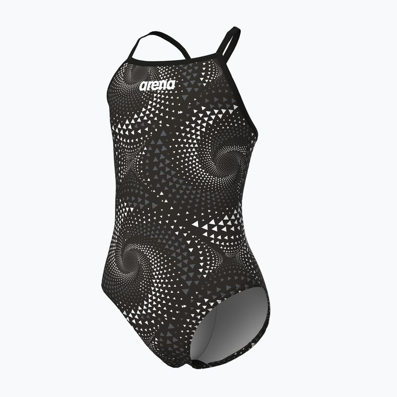 Costum de baie întreg pentru copii arena Fireflow Lightdrop Back black/team black 3