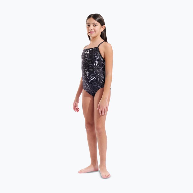 Costum de baie întreg pentru copii arena Fireflow Lightdrop Back black/team black 6