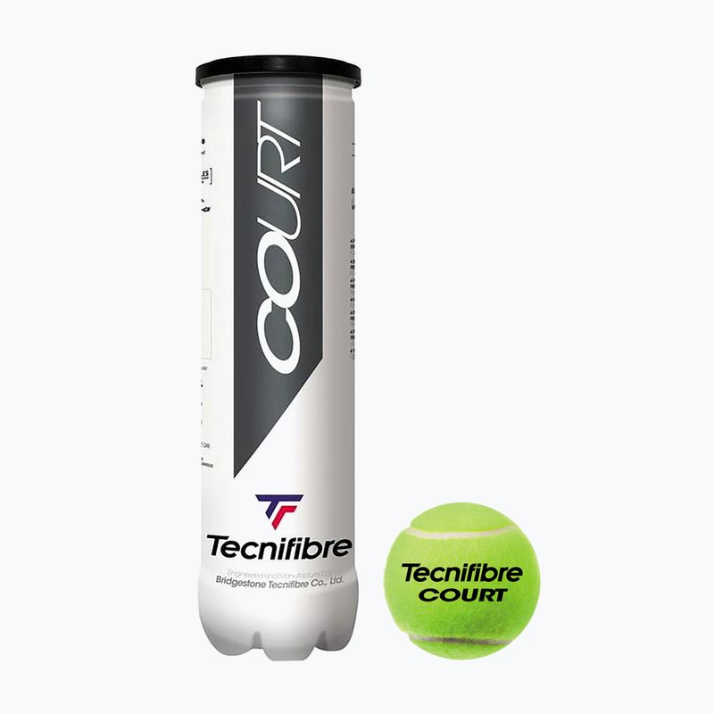 Mingi de tenis Tecnifibre Court 4 x 36 cutii galben 60COUR364N