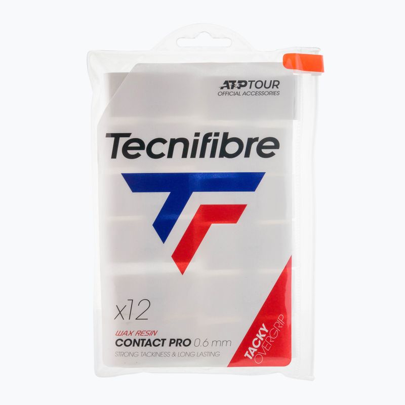 Tecnifibre Contact Pro Tennis Rachetă de tenis Wraps 12 buc. alb 52ATPCON12