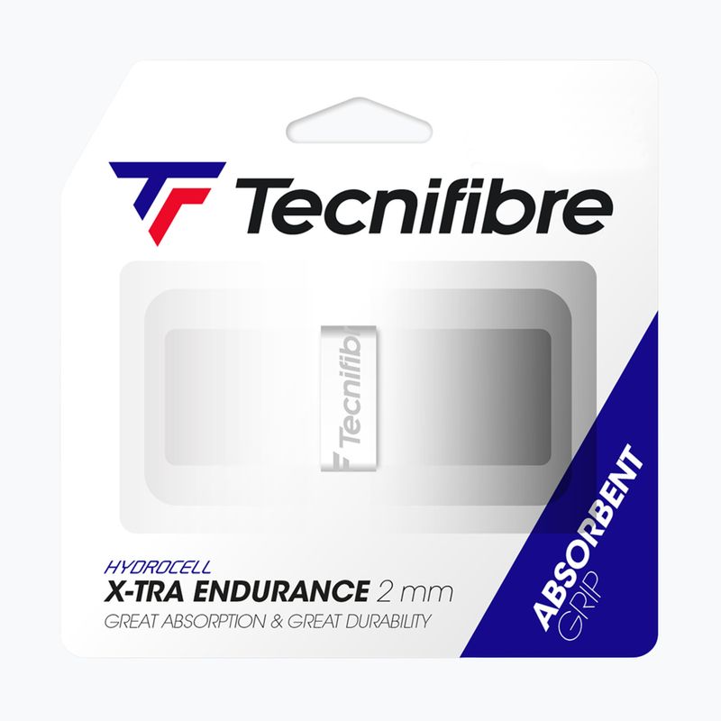Grip pentru rachete de tenis Tecnifibre X-Tra Endurance white