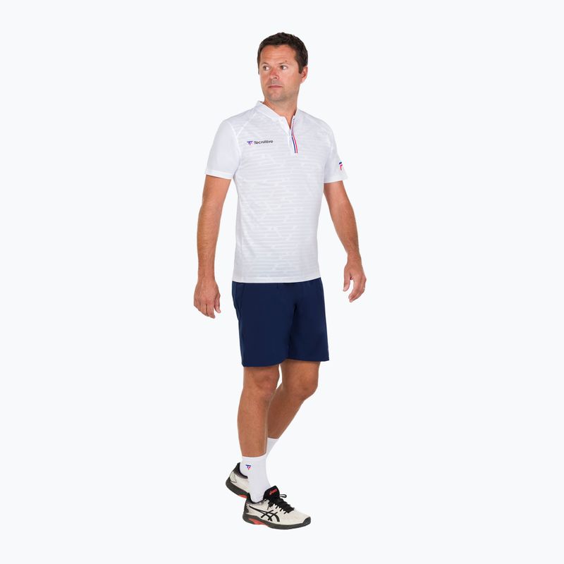 Tricou de tenis pentru bărbați Tecnifibre Polo alb 22F3VE F3 3