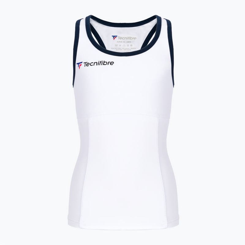 Tricoul de tenis pentru copii Tecnifibre Tank alb 22LAF3 F3