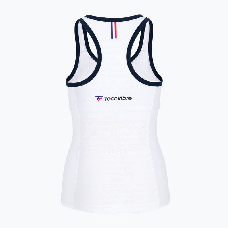Tricoul de tenis pentru copii Tecnifibre Tank alb 22LAF3 F3 2