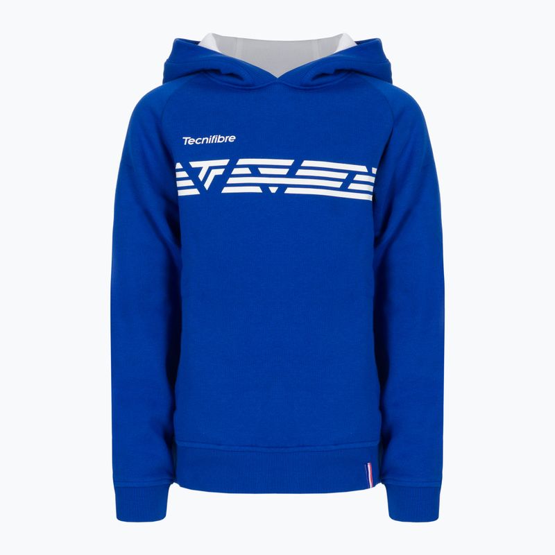 Pulover de tenis pentru copii Tecnifibre Fleece Hoodie albastru 21LAHORO0B