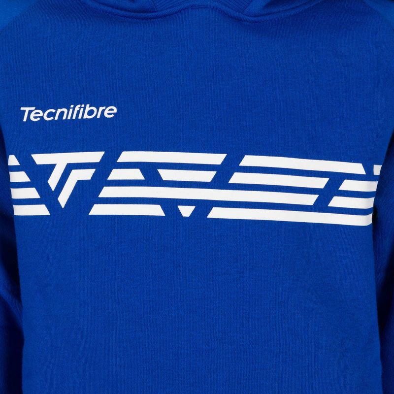 Pulover de tenis pentru copii Tecnifibre Fleece Hoodie albastru 21LAHORO0B 3