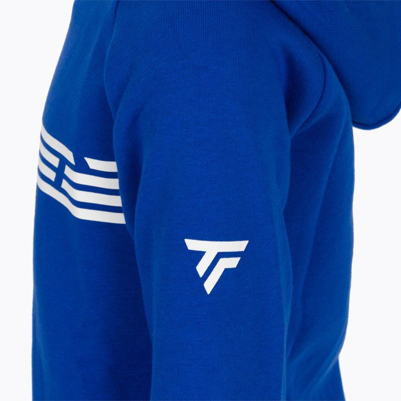 Pulover de tenis pentru copii Tecnifibre Fleece Hoodie albastru 21LAHORO0B 5