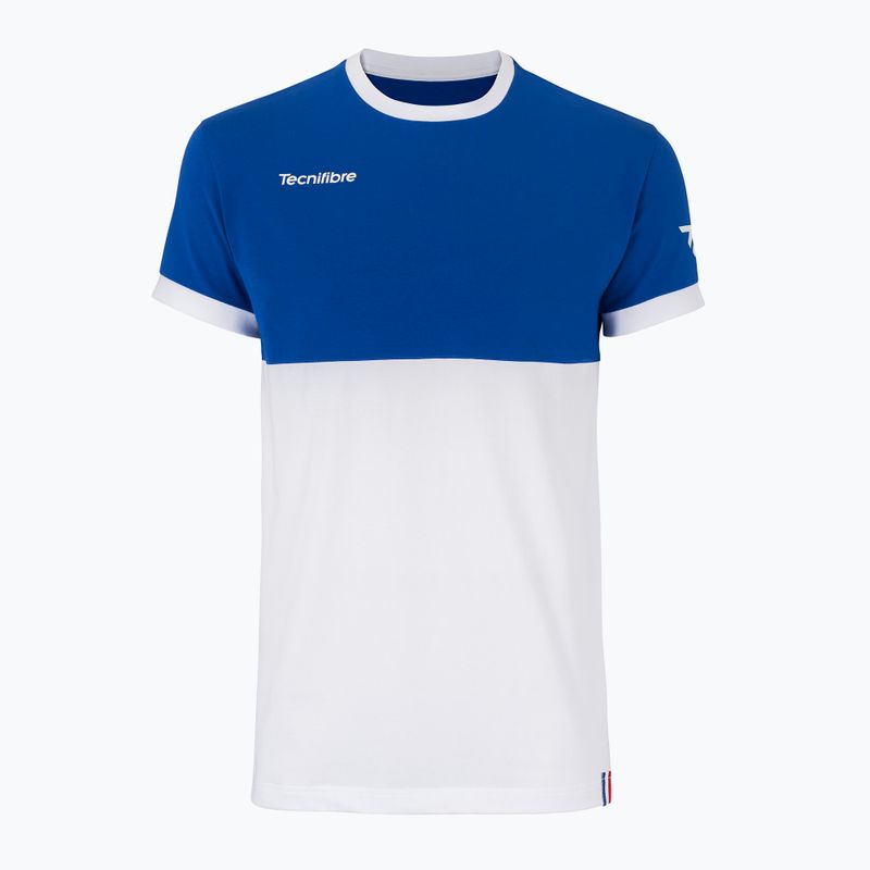 Tricou de tenis pentru copii Tecnifibre Stretch alb 22F1ST F1