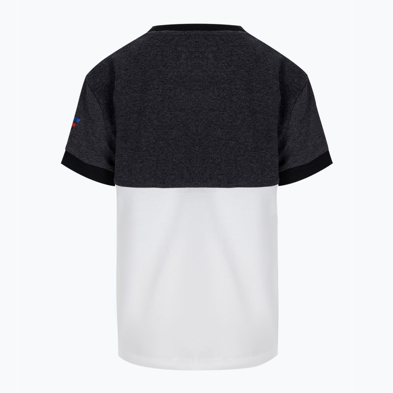 Tecnifibre Stretch tricou de tenis alb și negru pentru copii 22F1ST F1 2
