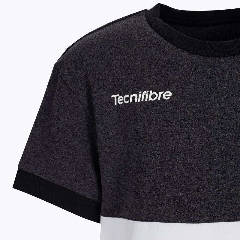 Tecnifibre Stretch tricou de tenis alb și negru pentru copii 22F1ST F1 3
