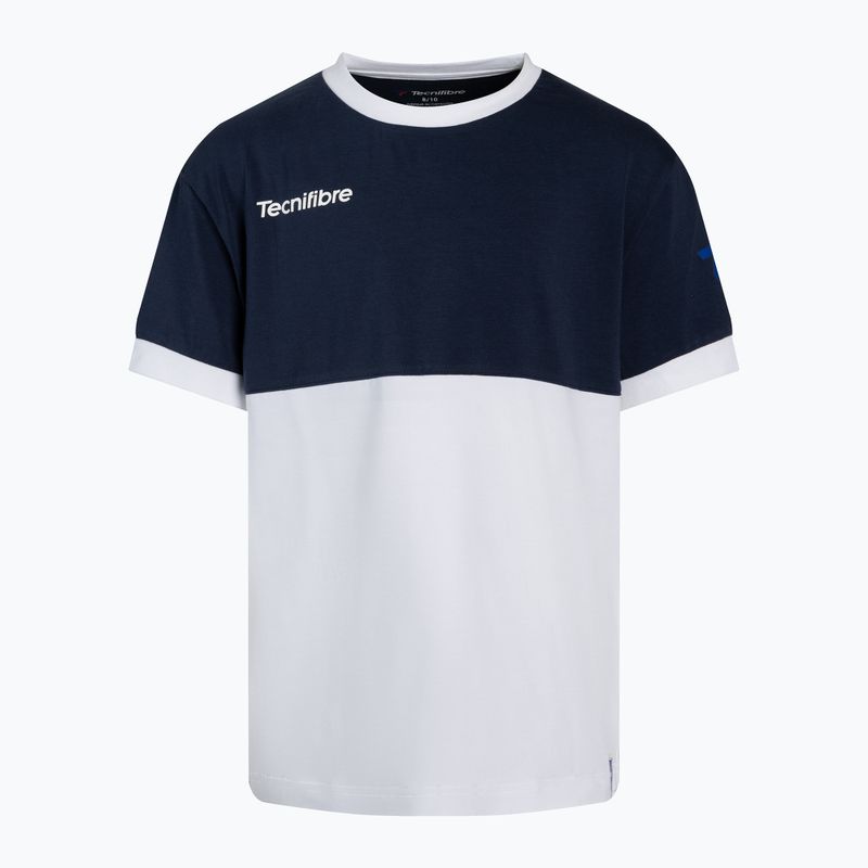 Tecnifibre Stretch alb și albastru tricou de tenis pentru copii 22F1ST F1