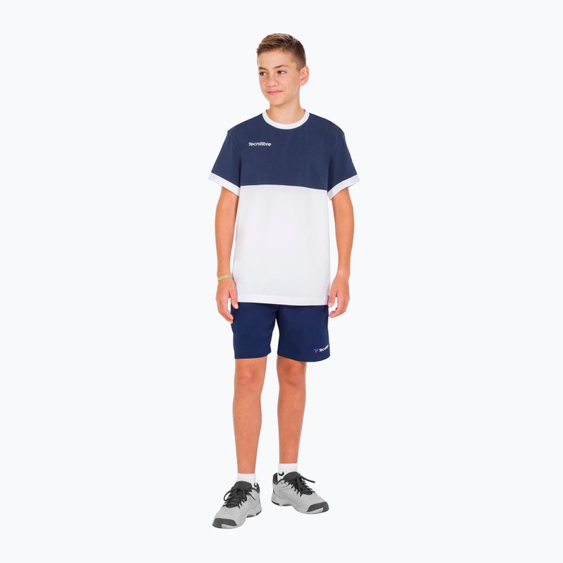 Tecnifibre Stretch alb și albastru tricou de tenis pentru copii 22F1ST F1 8