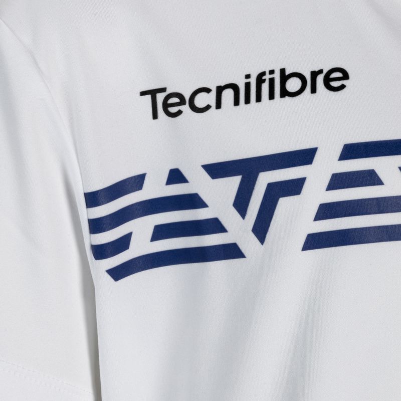 Tricoul de tenis pentru copii Tecnifibre Airmesh alb 22F2ST F2 3