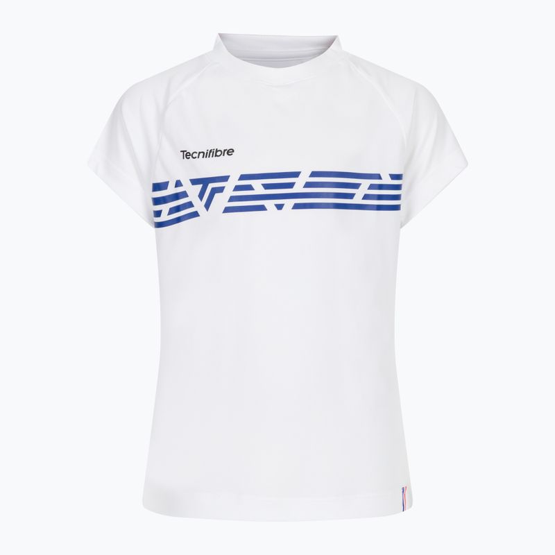 Tricou de tenis pentru copii Tecnifibre F2 Airmesh alb 22LAF2RO0B
