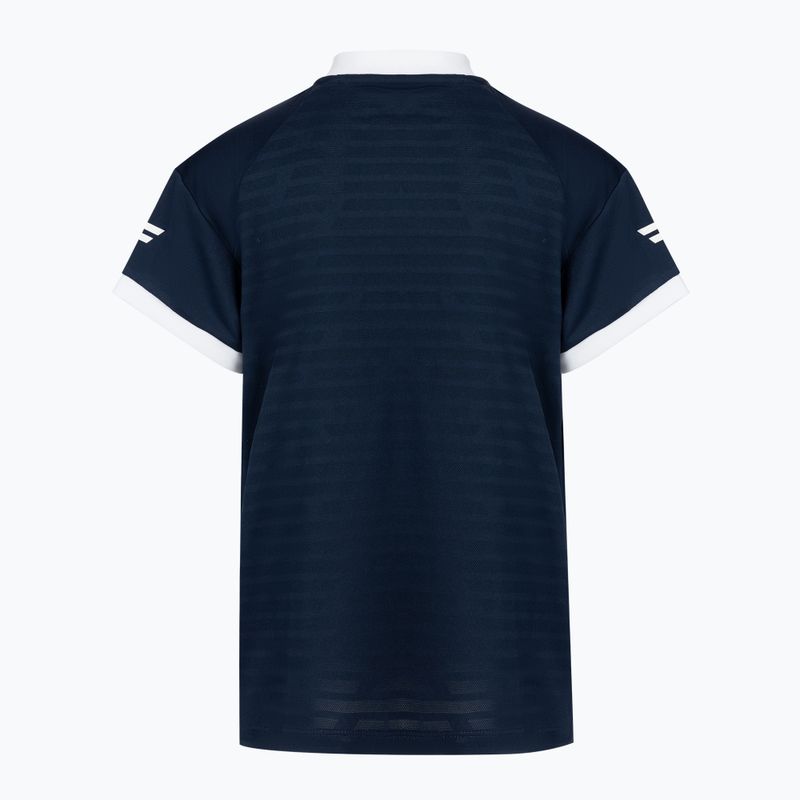 Tricou de tenis pentru copii Tecnifibre Polo albastru 22F3PO F3 2