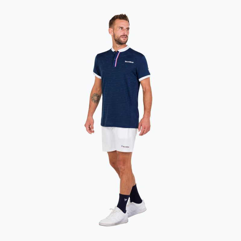Tricou de tenis pentru bărbați Tecnifibre Polo albastru 22F3PO F3 3