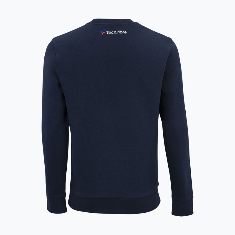 Tricou de tenis pentru bărbați Tecnifibre albastru marin 21FLESWEA 2