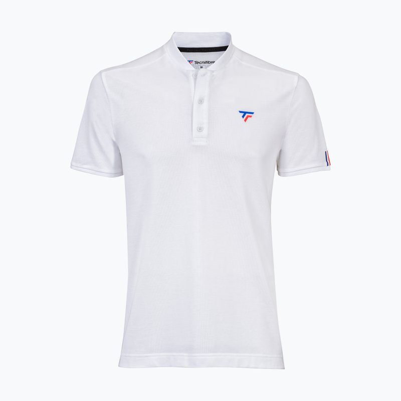 Tricou de tenis pentru bărbați Tecnifibre Polo Pique alb 25POlOPIQ